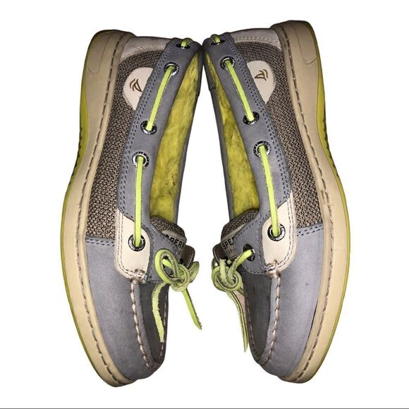 Women's Angelfish Fur Lined Boat Shoe 5M Gray - Picture 4 of 9